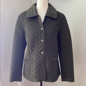 NWOT Tommy Hilfiger quilted jacket blazer layered minimalist corduroy snap